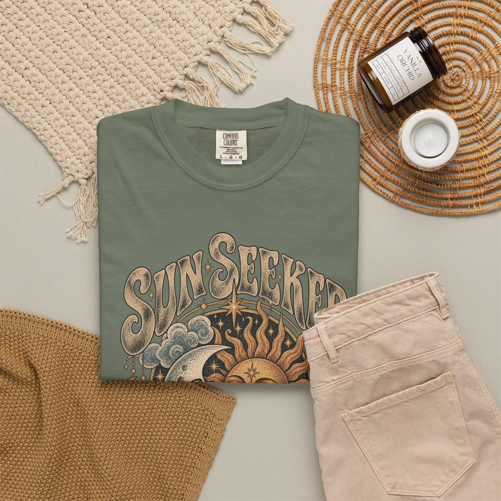Sunseeker Moonlovers T-Shirt — Vintage Sun & Moon Graphic Tee