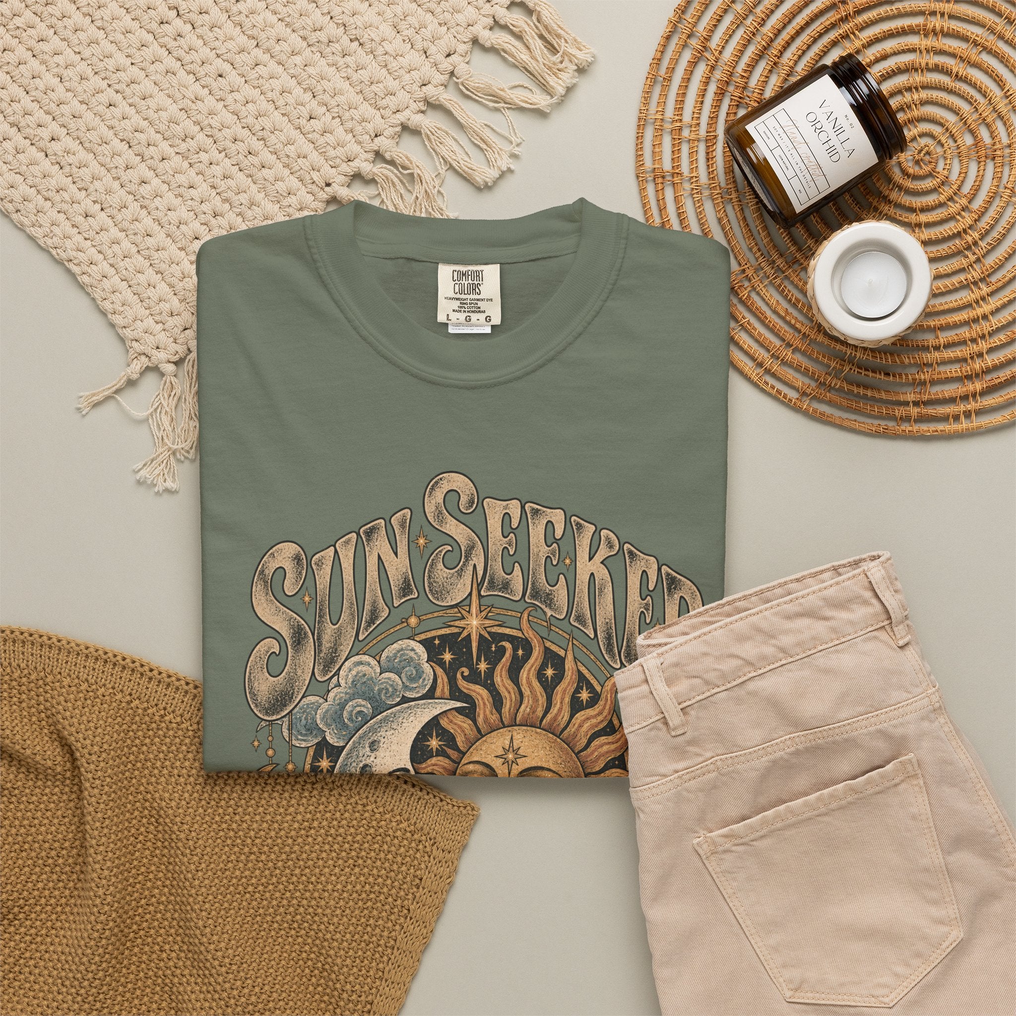 Sunseeker Moonlovers T-Shirt — Vintage Sun & Moon Graphic Tee