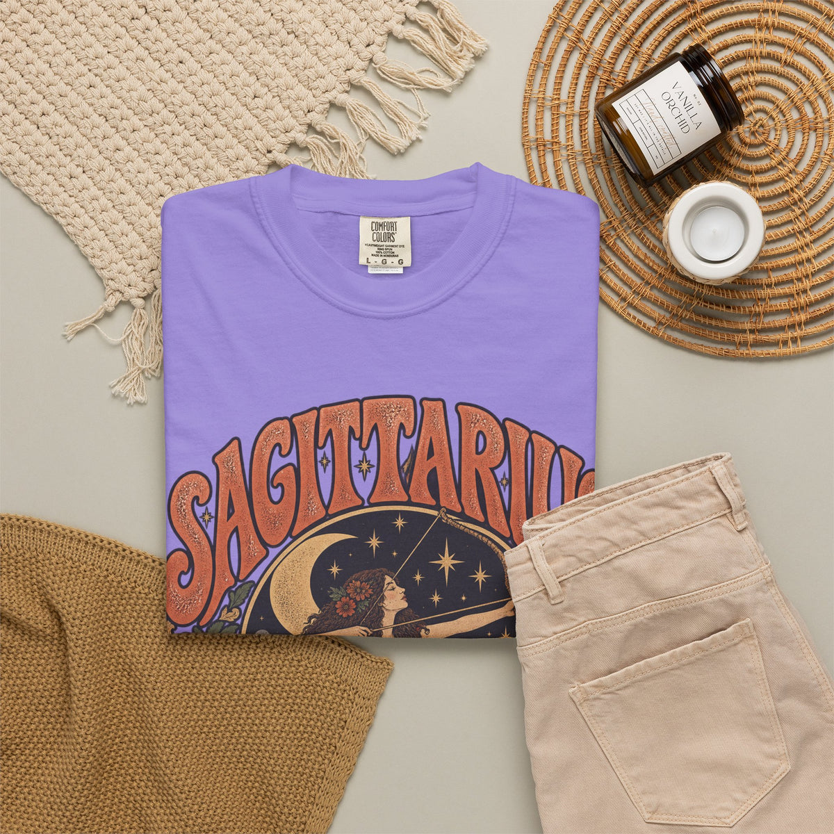 Sagittarius Zodiac T-Shirt — Retro Astrology Archer Design