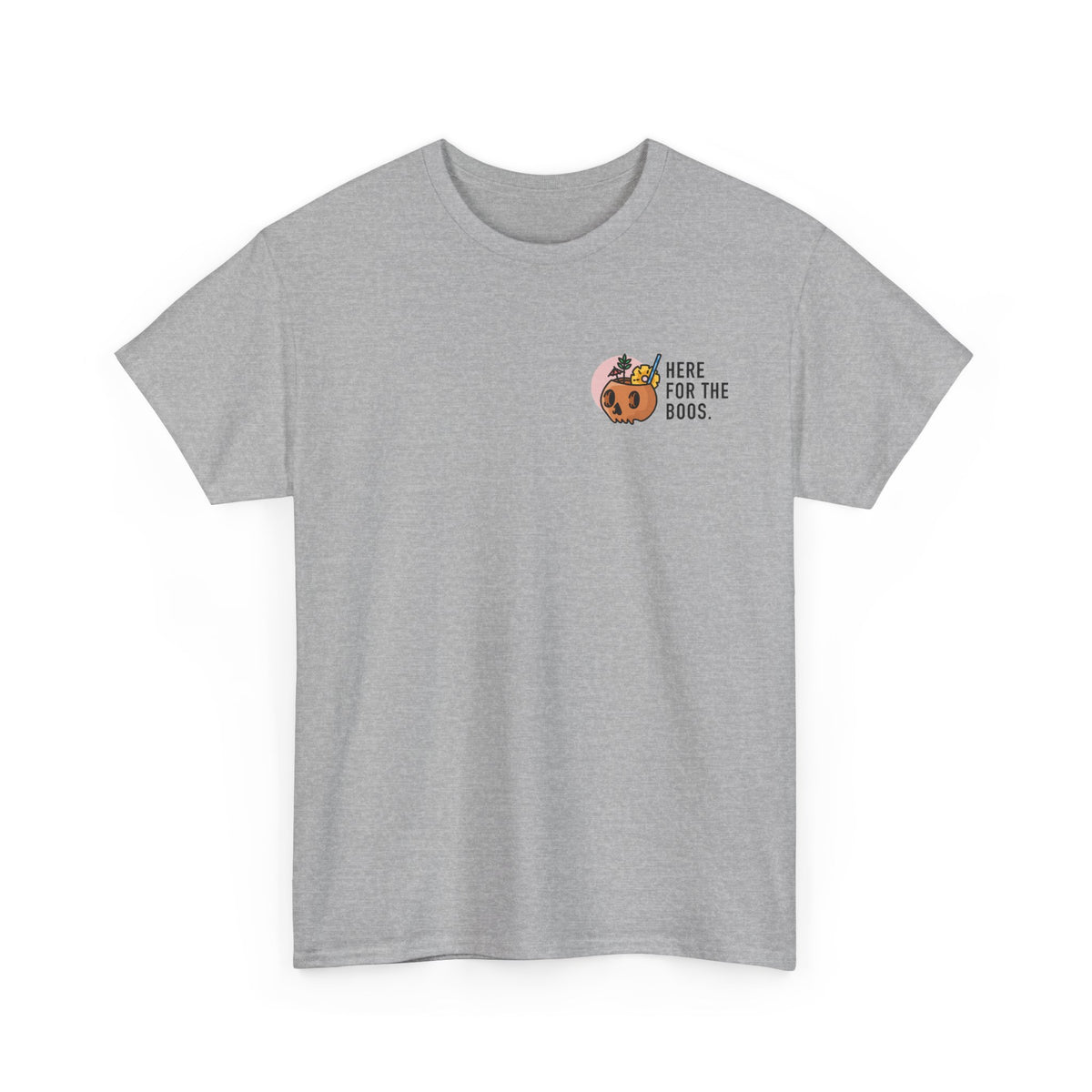 Here for the Boos Halloween T‑Shirt — Cute Boo Crew Graphic Tee