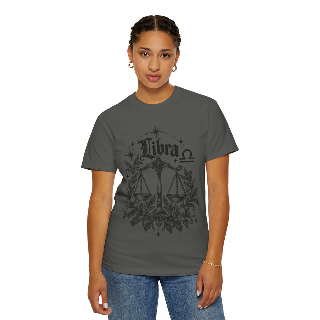 Libra Zodiac Scales T-Shirt — Astrological Sign Graphic Tee