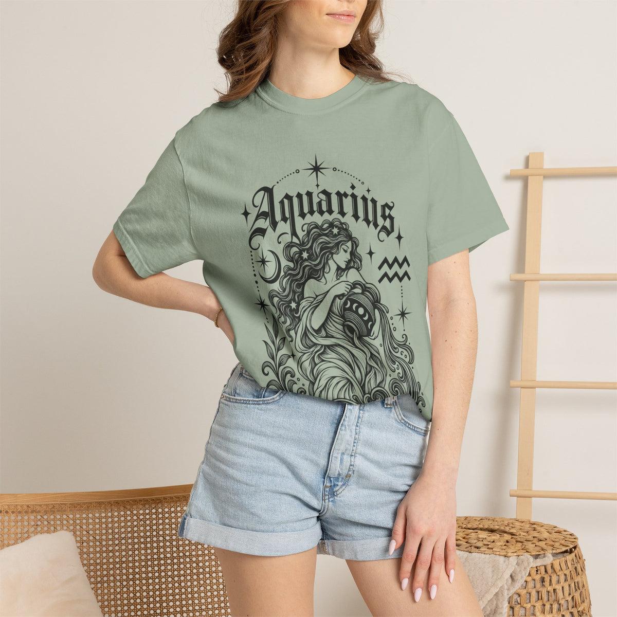 Aquarius Zodiac T-Shirt — Water Bearer Astrology Tee