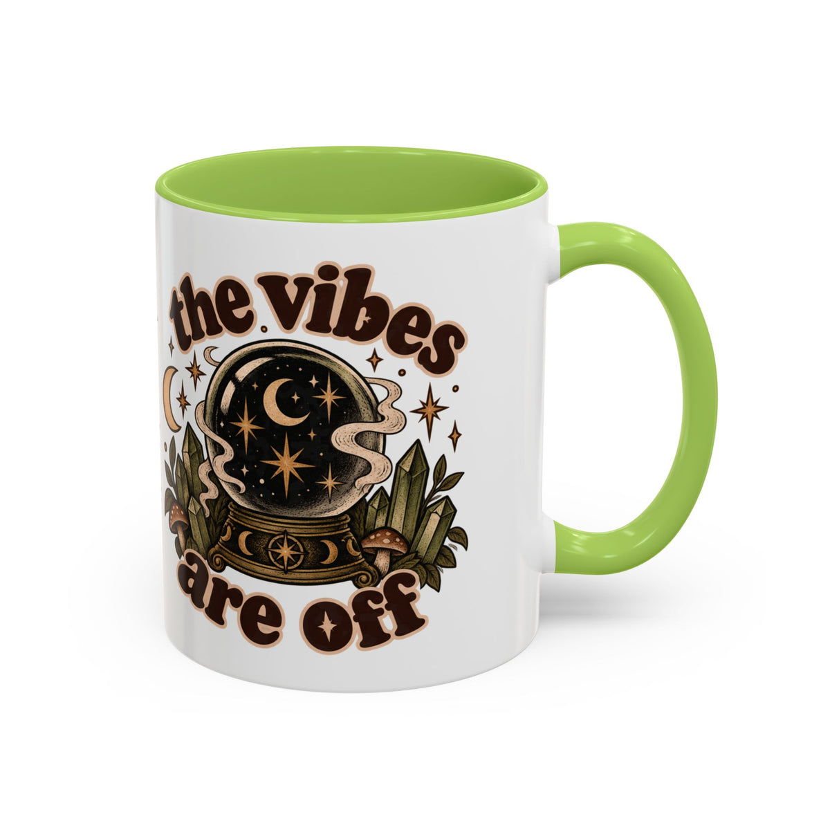 The Vibes Are Off Mug — Crystal Ball Mystical Ceramic Coffee Mug