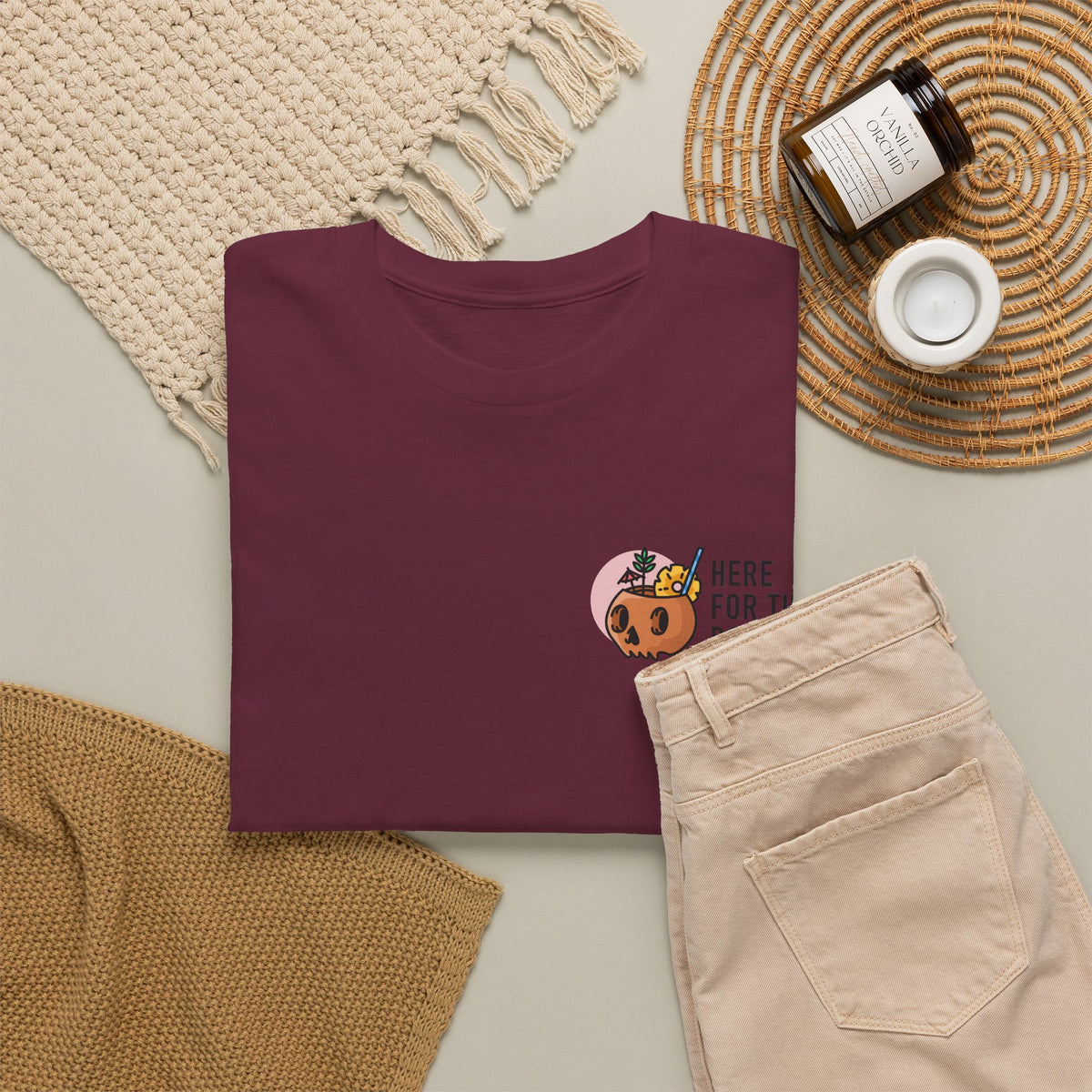 Here for the Boos Halloween T‑Shirt — Cute Boo Crew Graphic Tee
