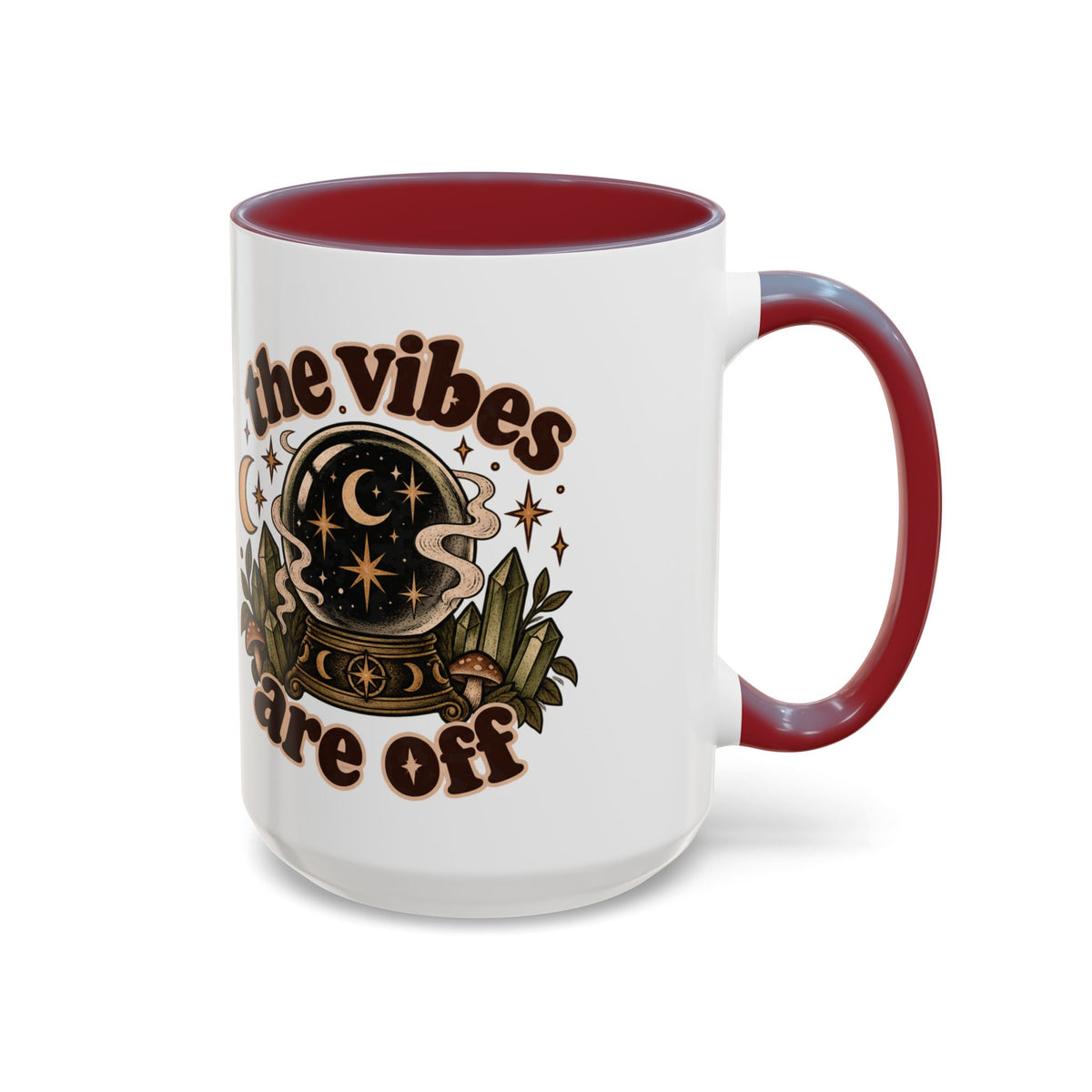 The Vibes Are Off Mug — Crystal Ball Mystical Ceramic Coffee Mug