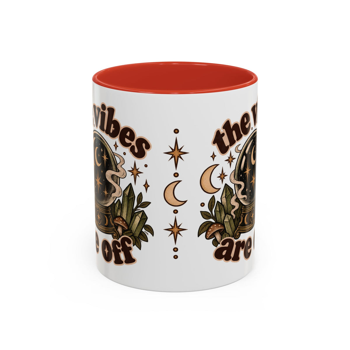 The Vibes Are Off Mug — Crystal Ball Mystical Ceramic Coffee Mug