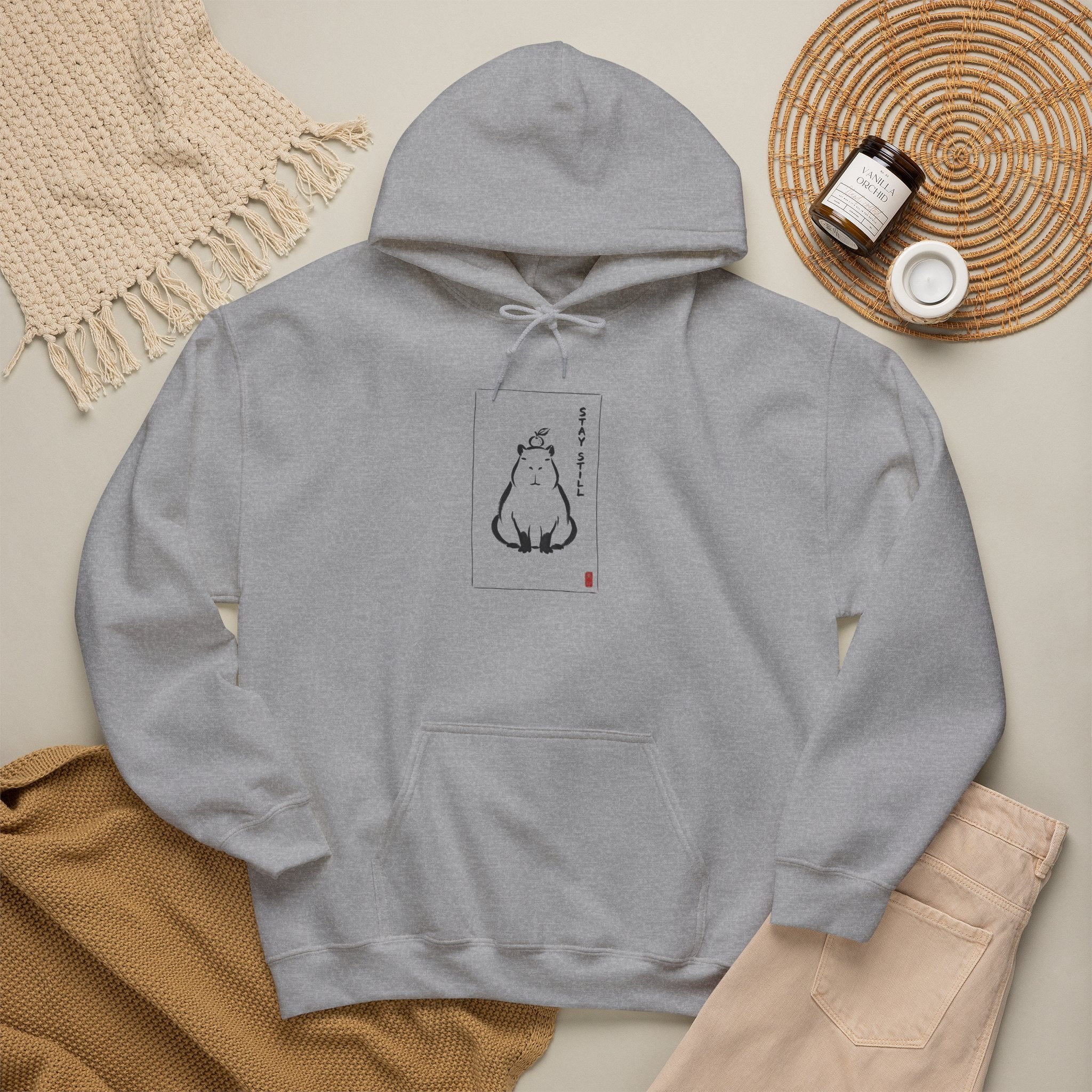 Sumi-E Cat Hoodie | Anime Style Animals, Japanese Aesthetic