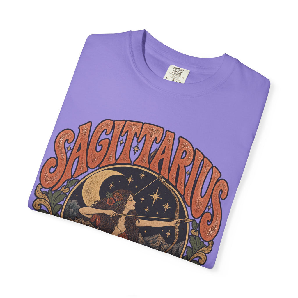 Sagittarius Zodiac T-Shirt — Retro Astrology Archer Design