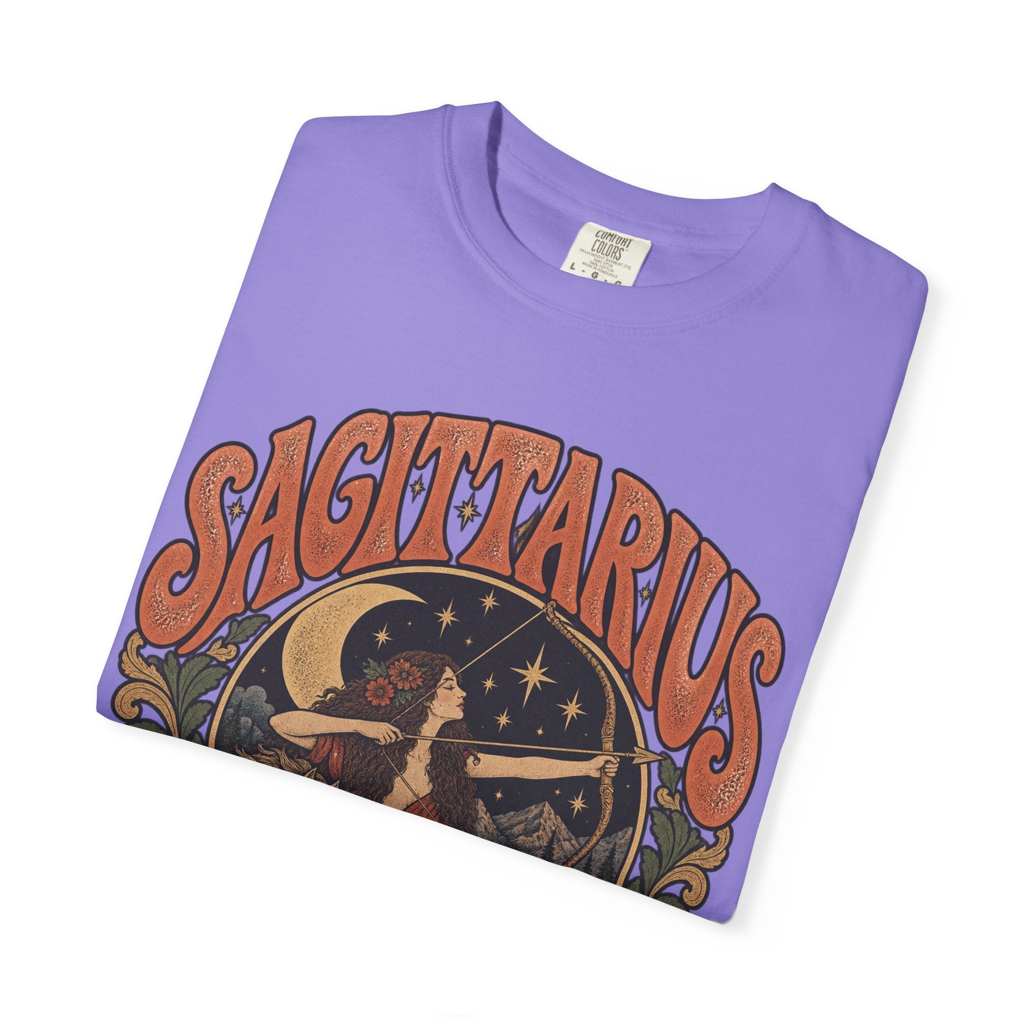 Sagittarius Zodiac T-Shirt — Retro Astrology Archer Design