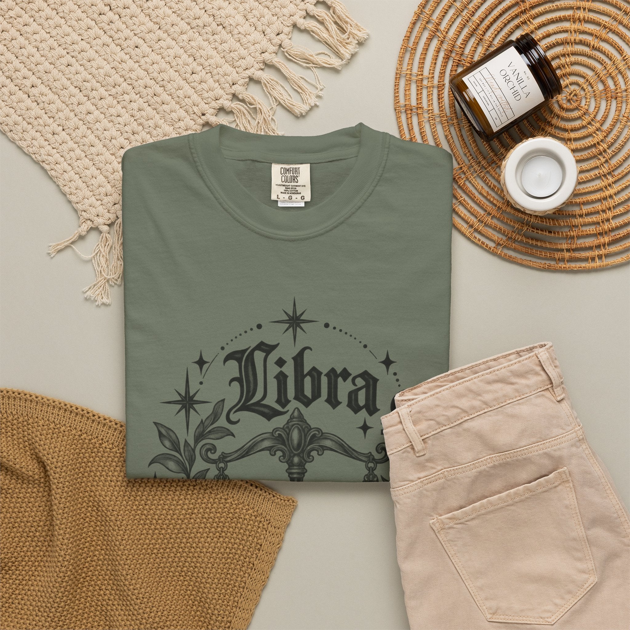 Libra Zodiac Scales T-Shirt — Astrological Sign Graphic Tee