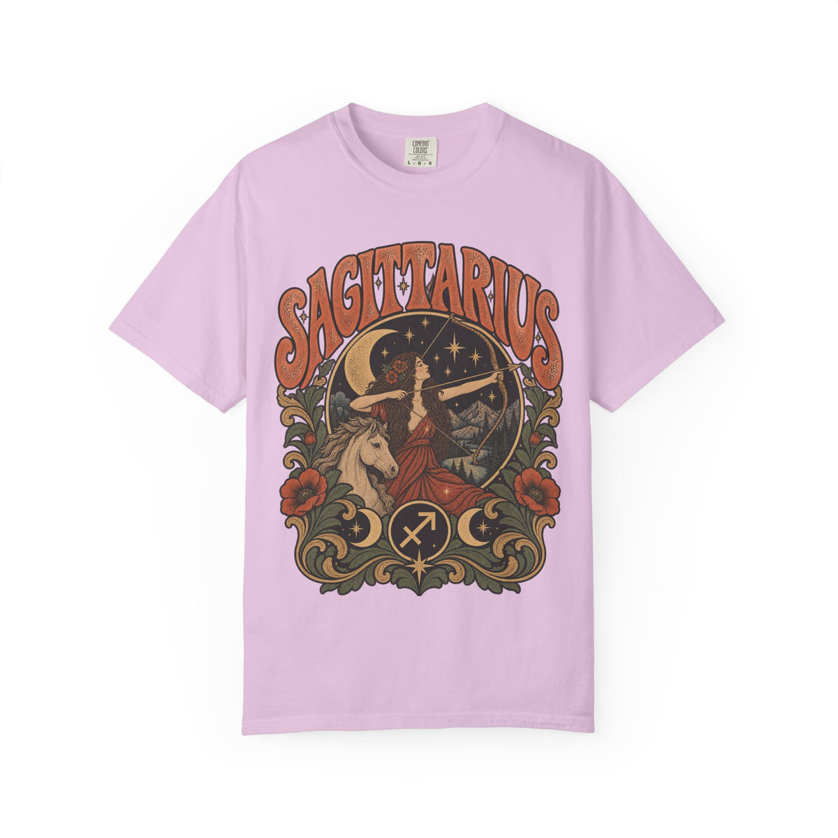 Vintage Sagittarius Zodiac Tee — Retro Archer Astrology T-Shirt