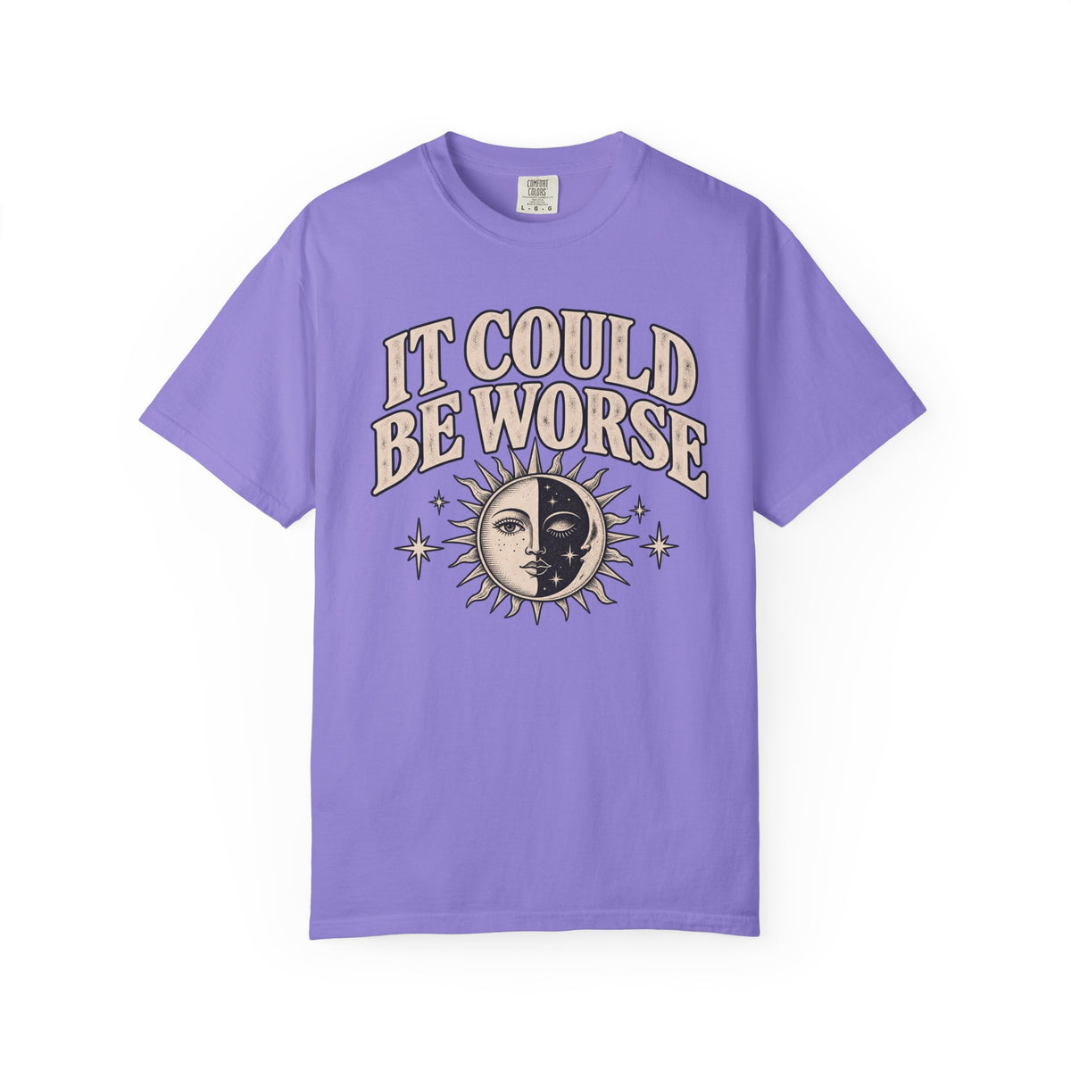 It Could Be Worse Tee — Vintage Sun & Moon Graphic T-Shirt