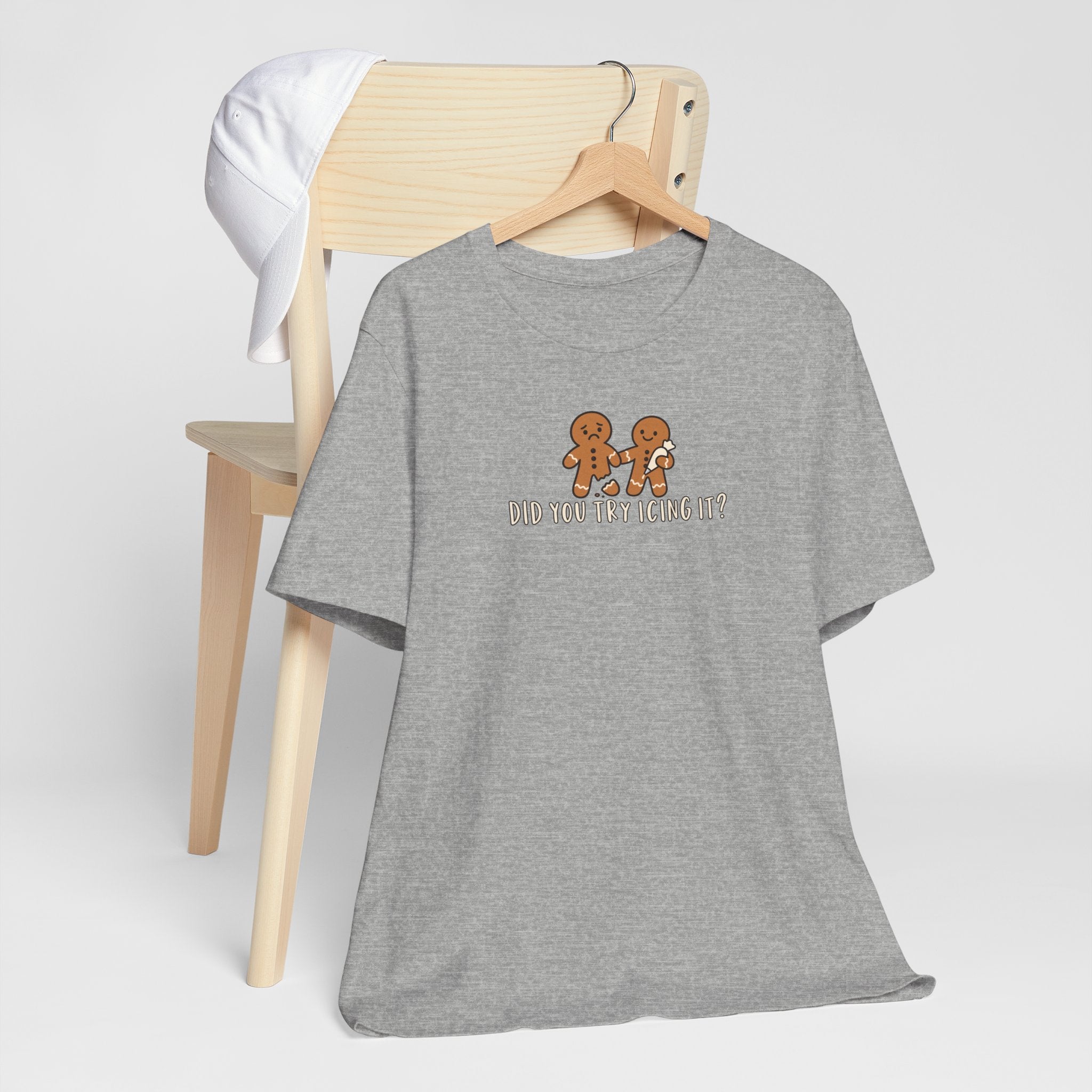 Gingerbread Couple Tee – "Did You Try Icing It?" Holiday Christmas Shirt