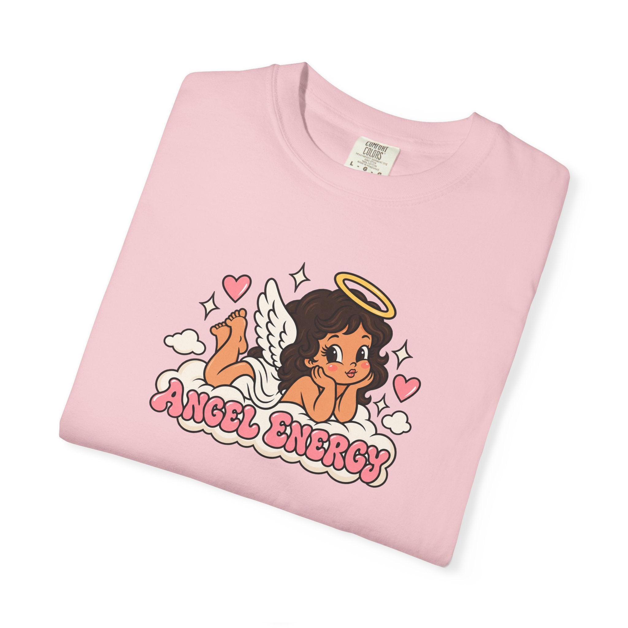 Angel Energy T-Shirt — Cute Retro Angel Graphic Tee