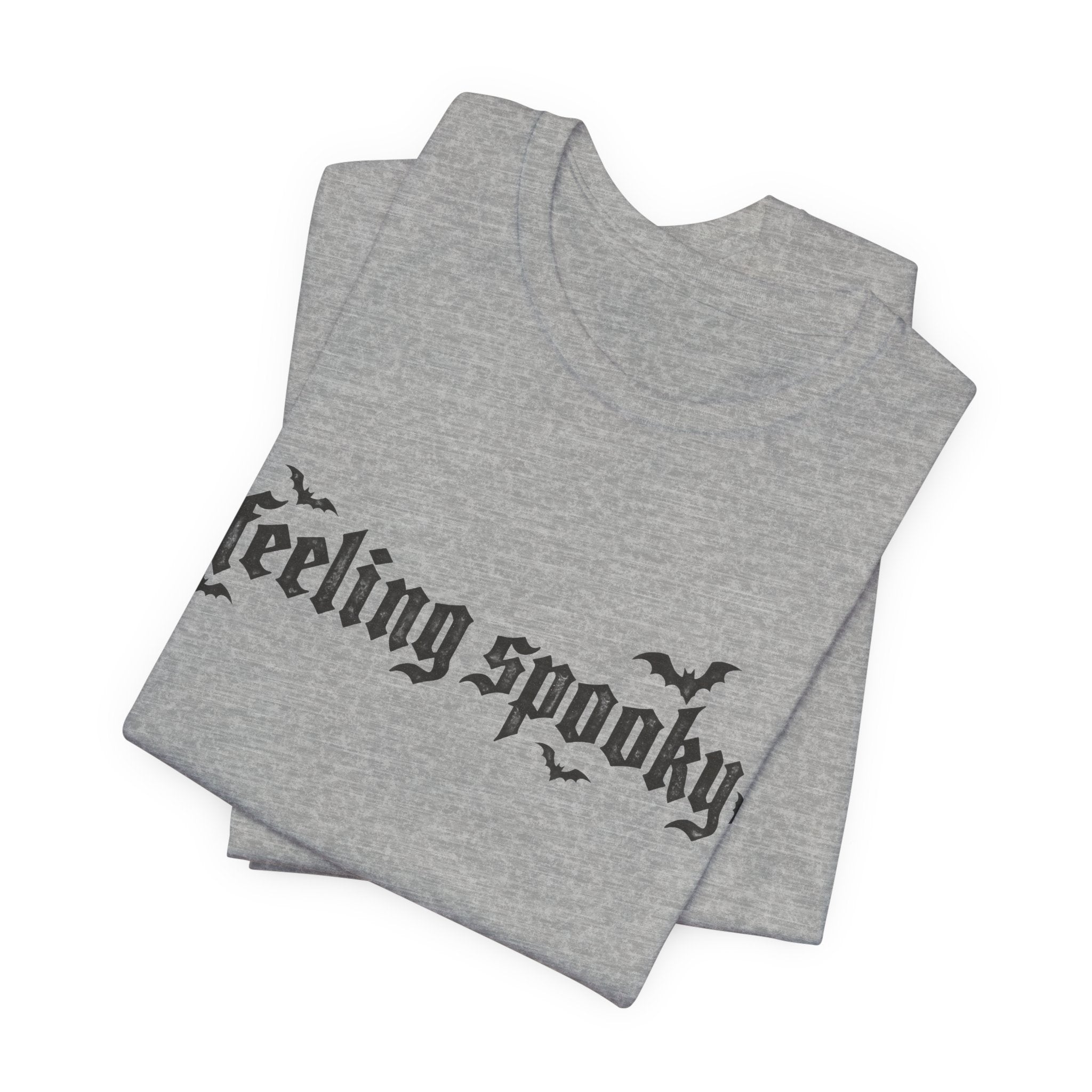 Feeling Spooky T-Shirt — Gothic Halloween Tee with Bats