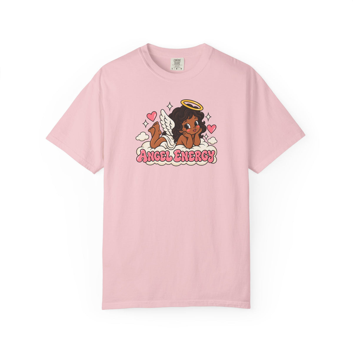Angel Energy T-Shirt — Cute Retro Angel Graphic Tee