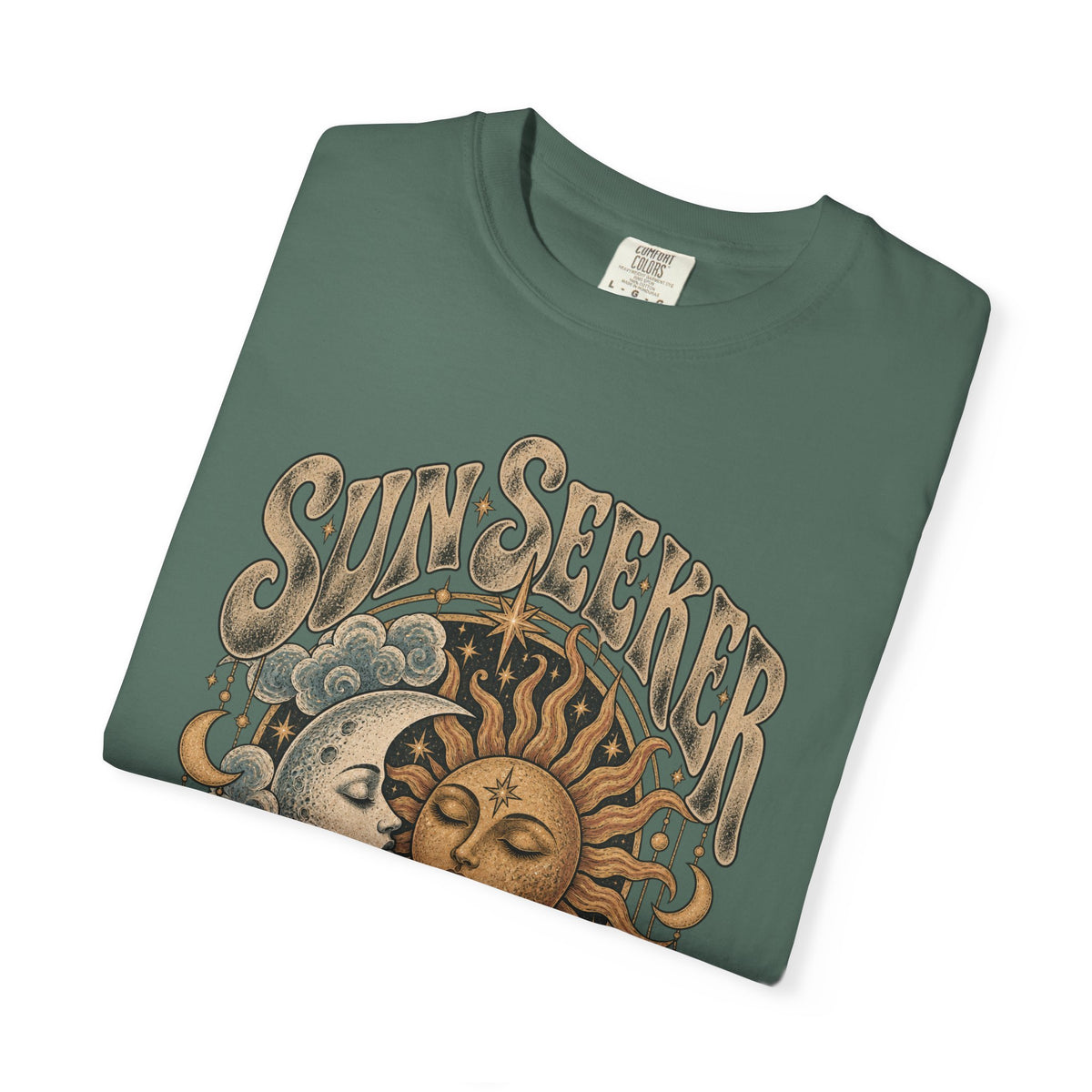 Sunseeker Moonlover Tee — Vintage Sun & Moon Graphic T-Shirt