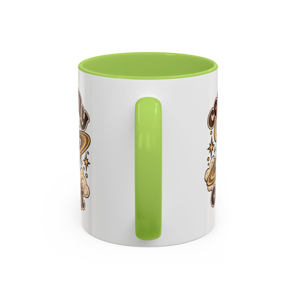 Cosmically Over It Mug — Retro Planet Celestial Ceramic Coffee Mug