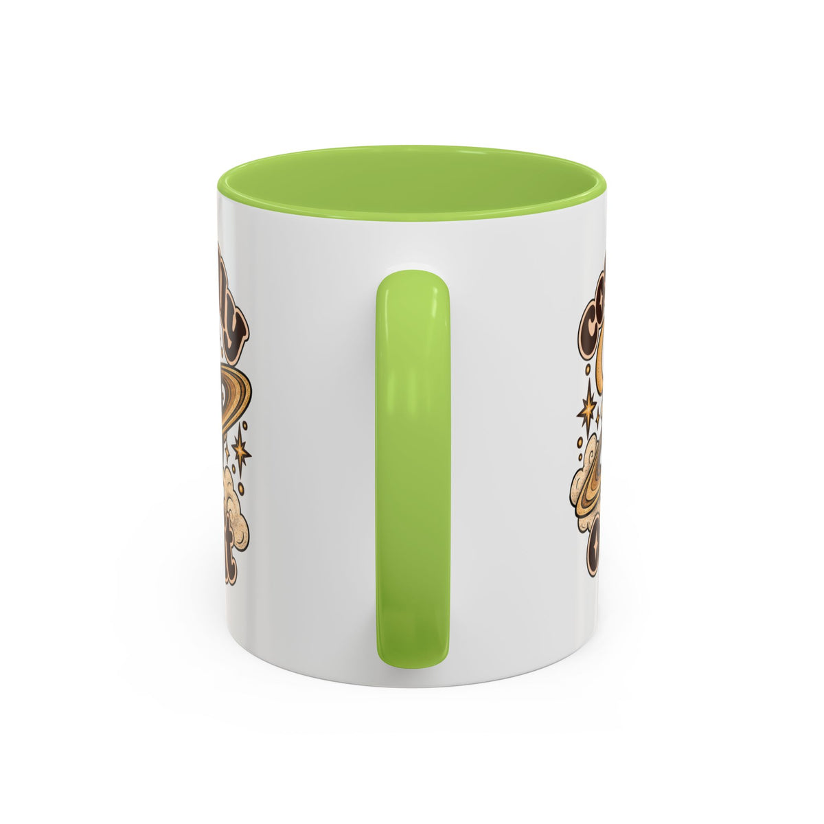Cosmically Over It Mug — Retro Planet Celestial Ceramic Coffee Mug