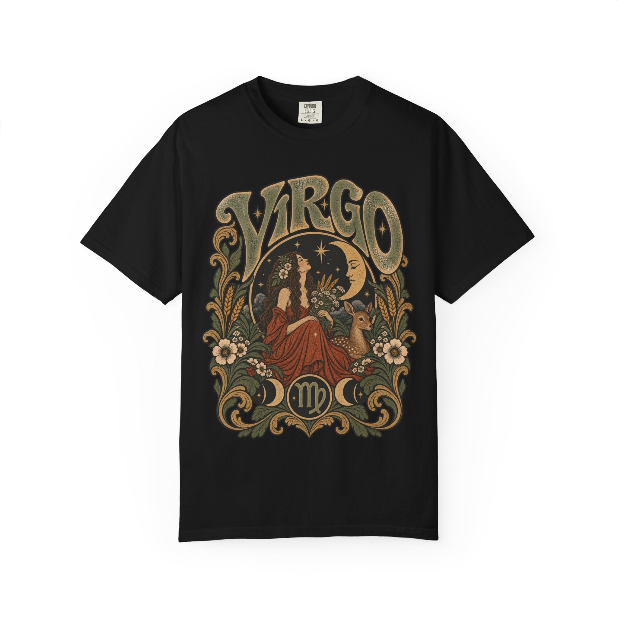 Virgo Zodiac T-Shirt — Vintage Astrology Graphic Tee