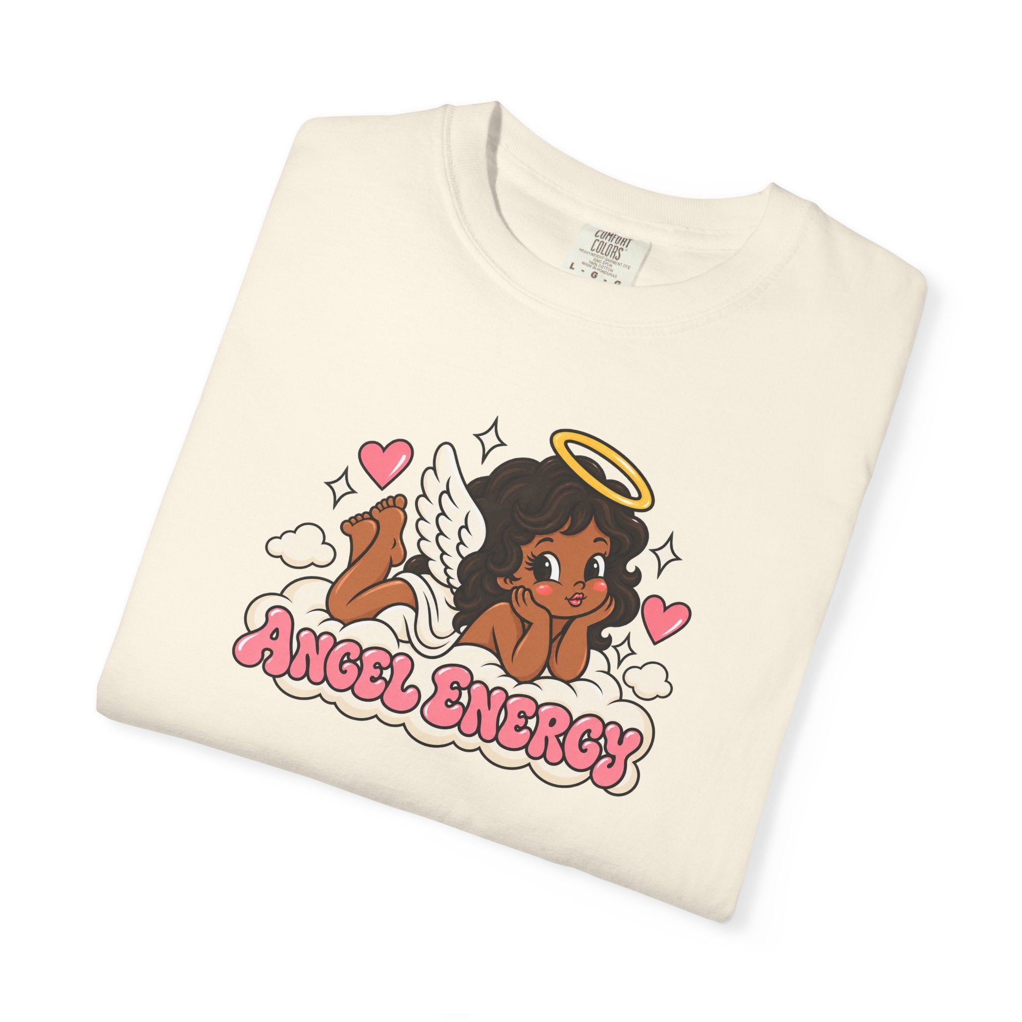 Angel Energy T-Shirt — Cute Retro Angel Graphic Tee