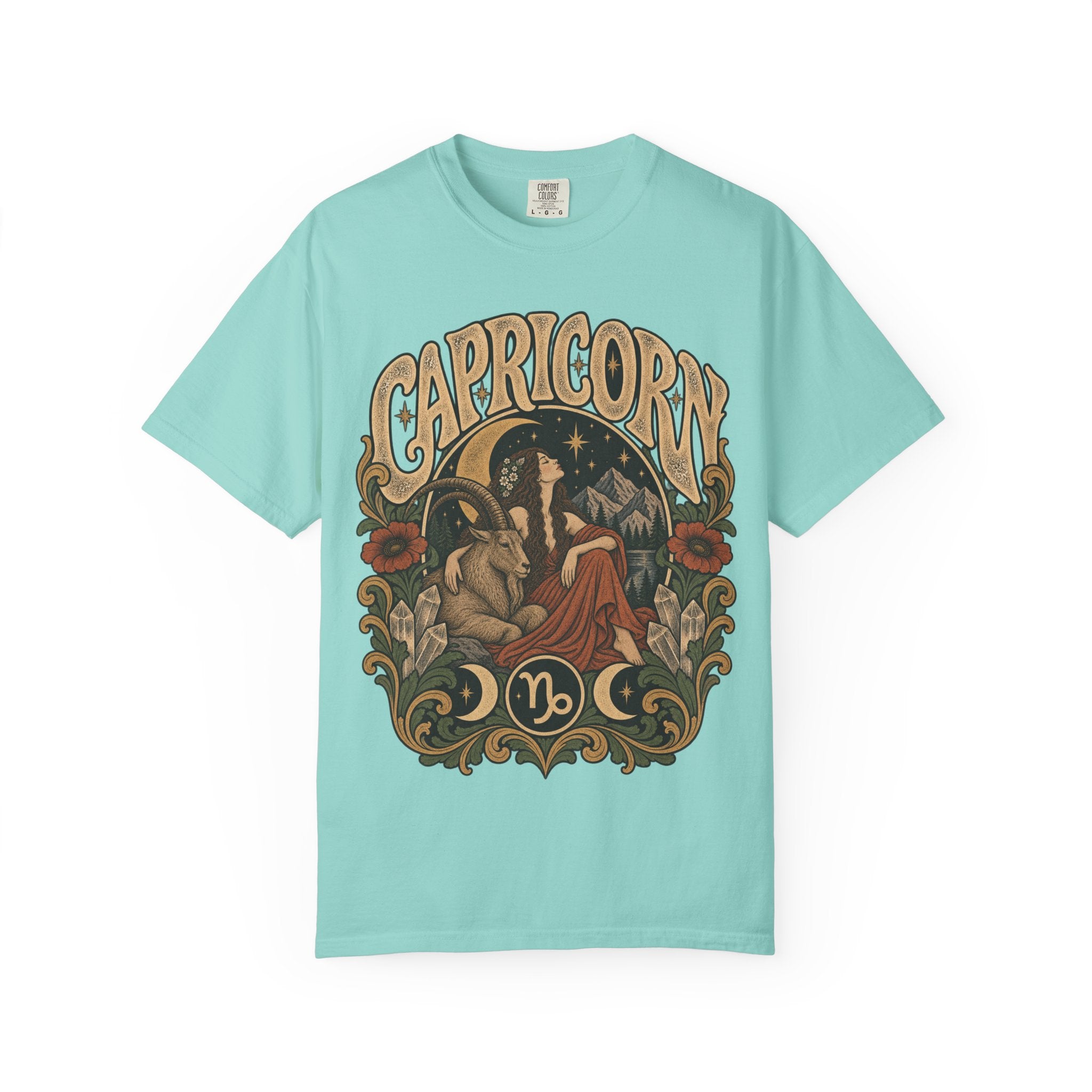 Capricorn Zodiac Tee — Vintage Astrological Graphic T-Shirt