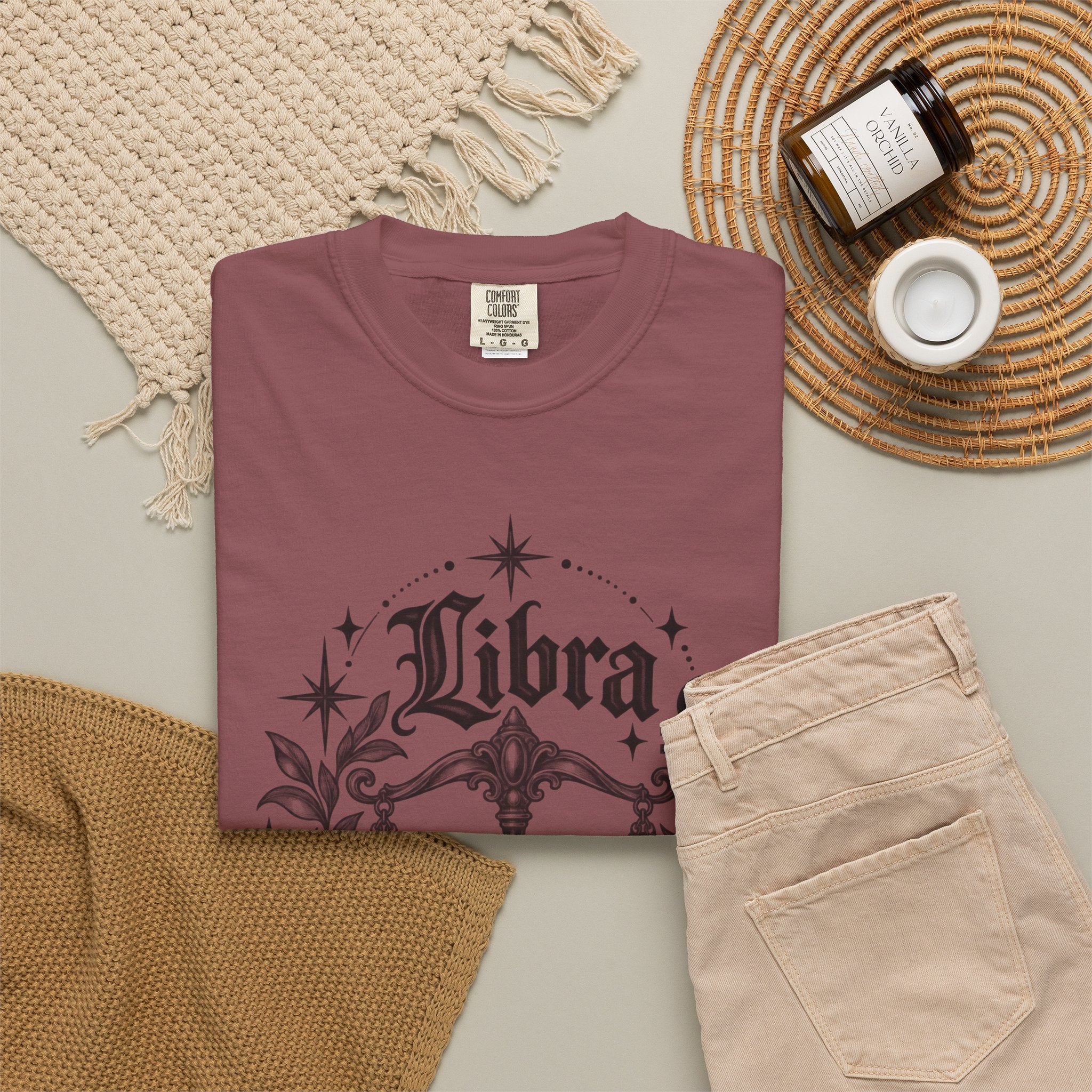 Libra Zodiac Scales T-Shirt — Astrological Sign Graphic Tee