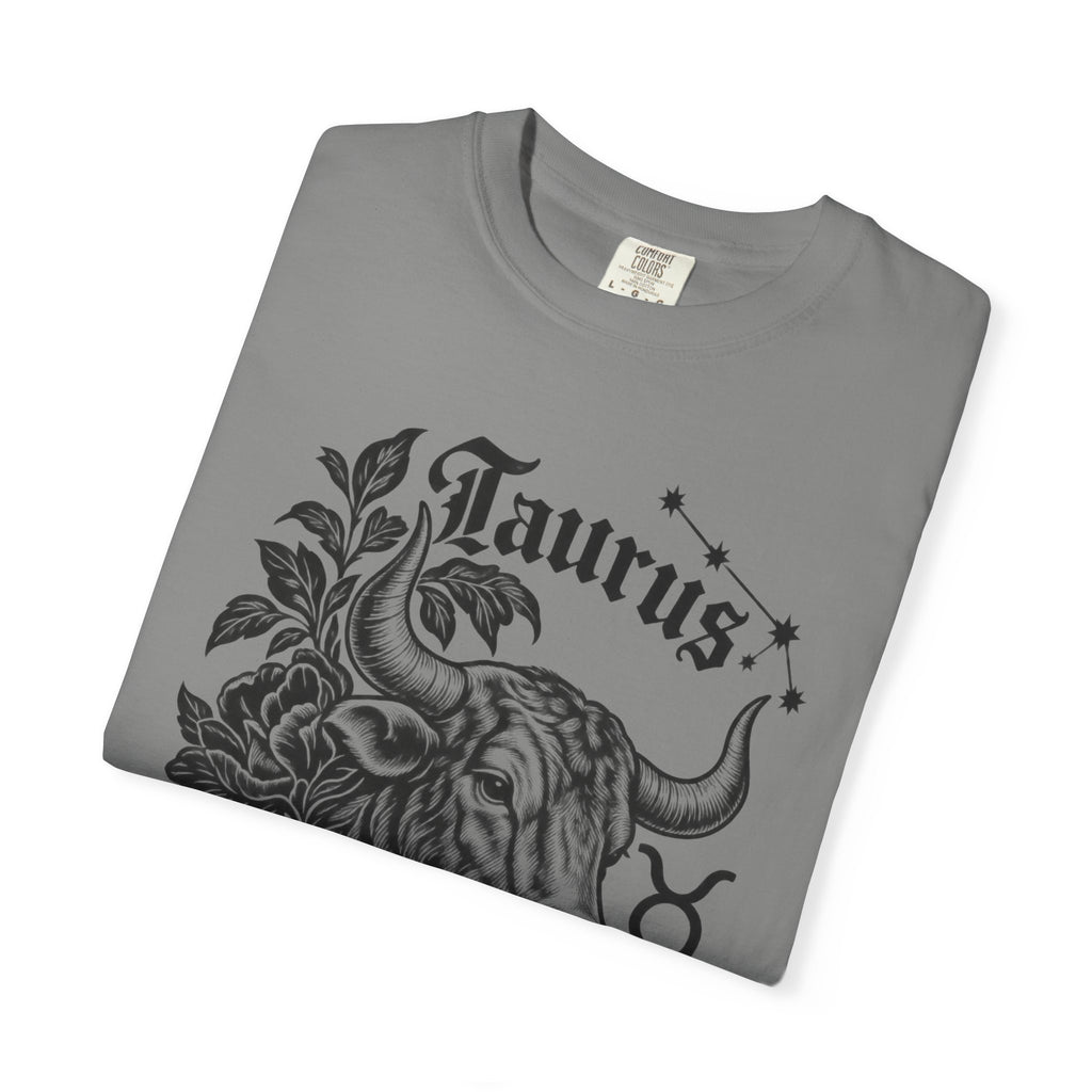 Taurus Zodiac T-Shirt — Floral Bull Astrology Tee