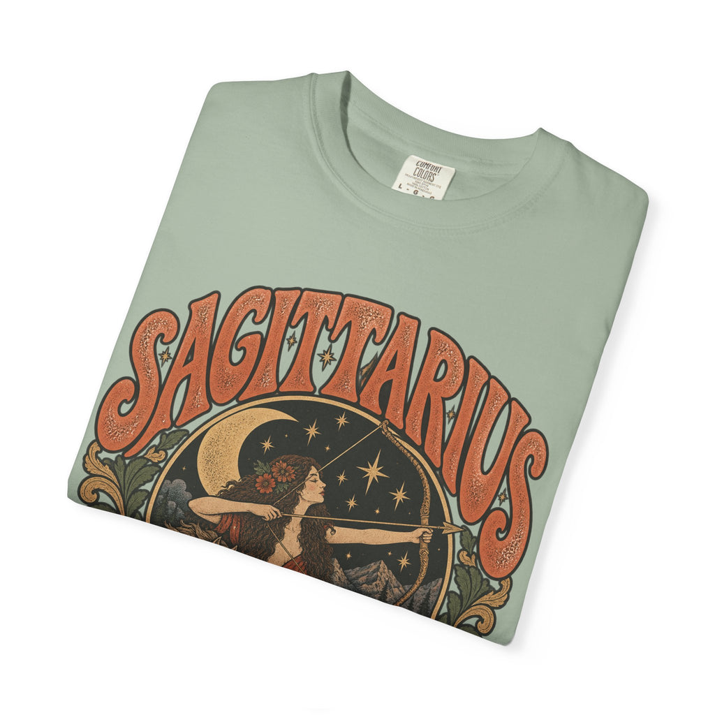 Sagittarius Zodiac T-Shirt — Retro Astrology Archer Design