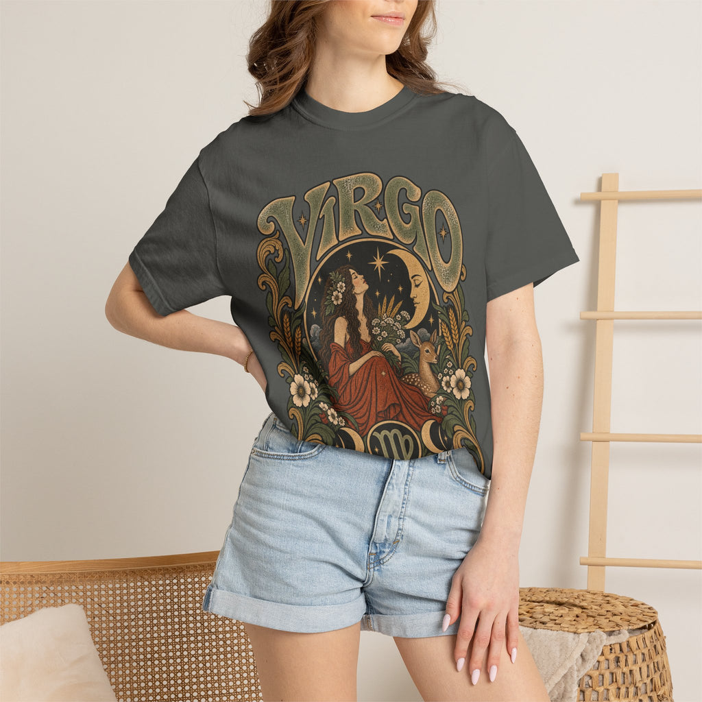 Virgo Zodiac T-Shirt — Vintage Astrology Graphic Tee