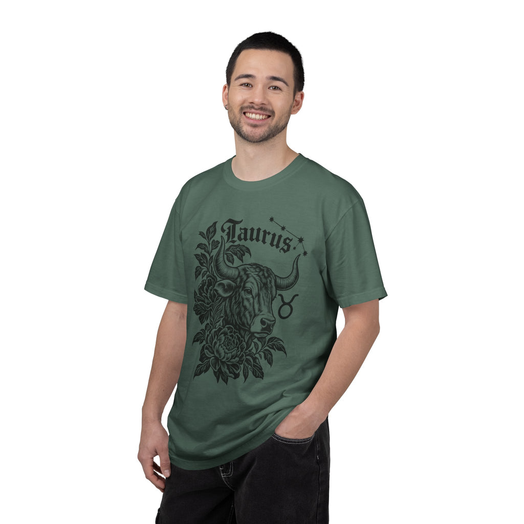 Taurus Zodiac T-Shirt — Floral Bull Astrology Tee