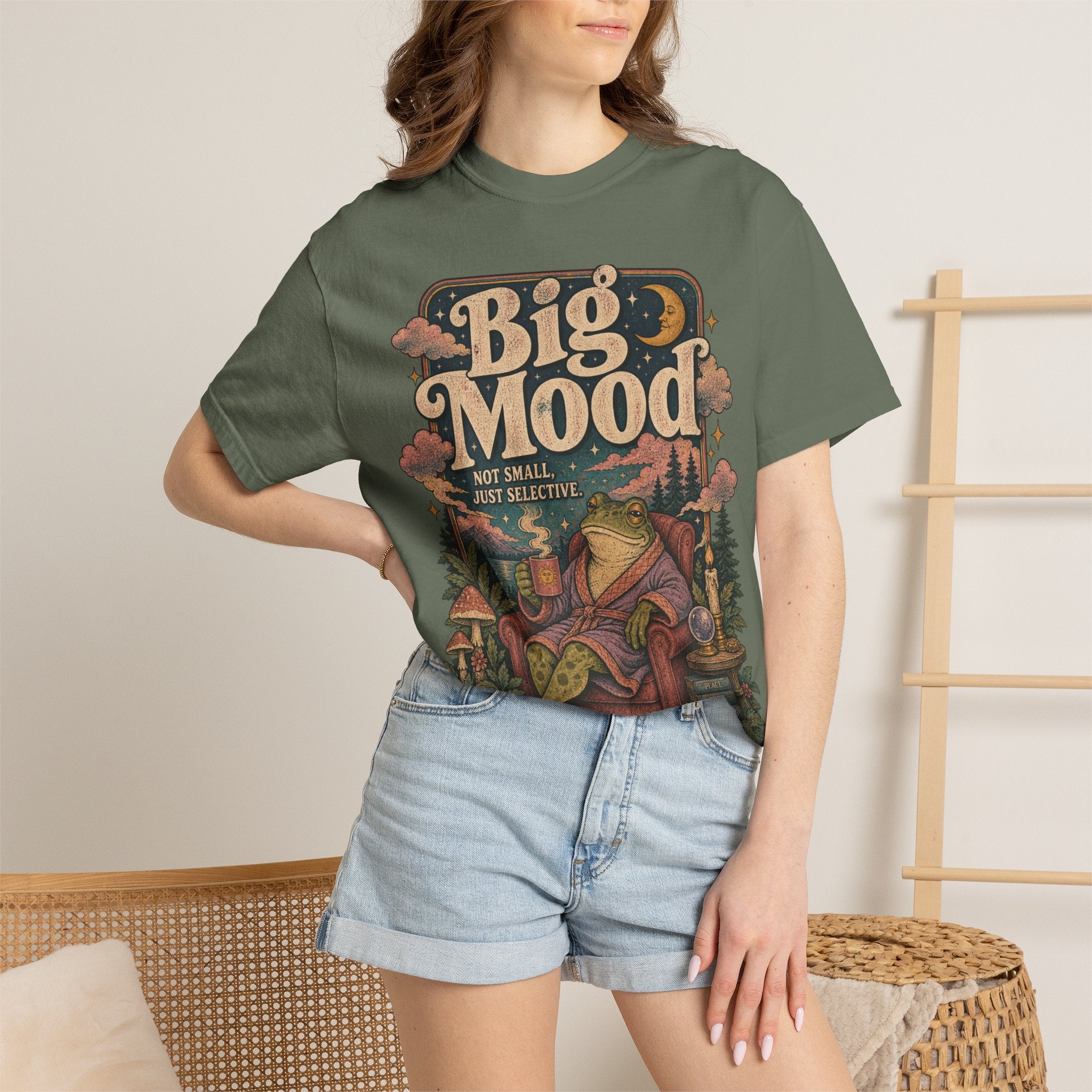 Big Mood Graphic T-Shirt — Cozy Retro Camping Vibe