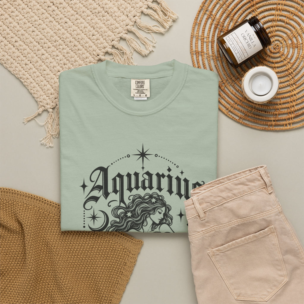 Aquarius Zodiac T-Shirt — Water Bearer Astrology Tee