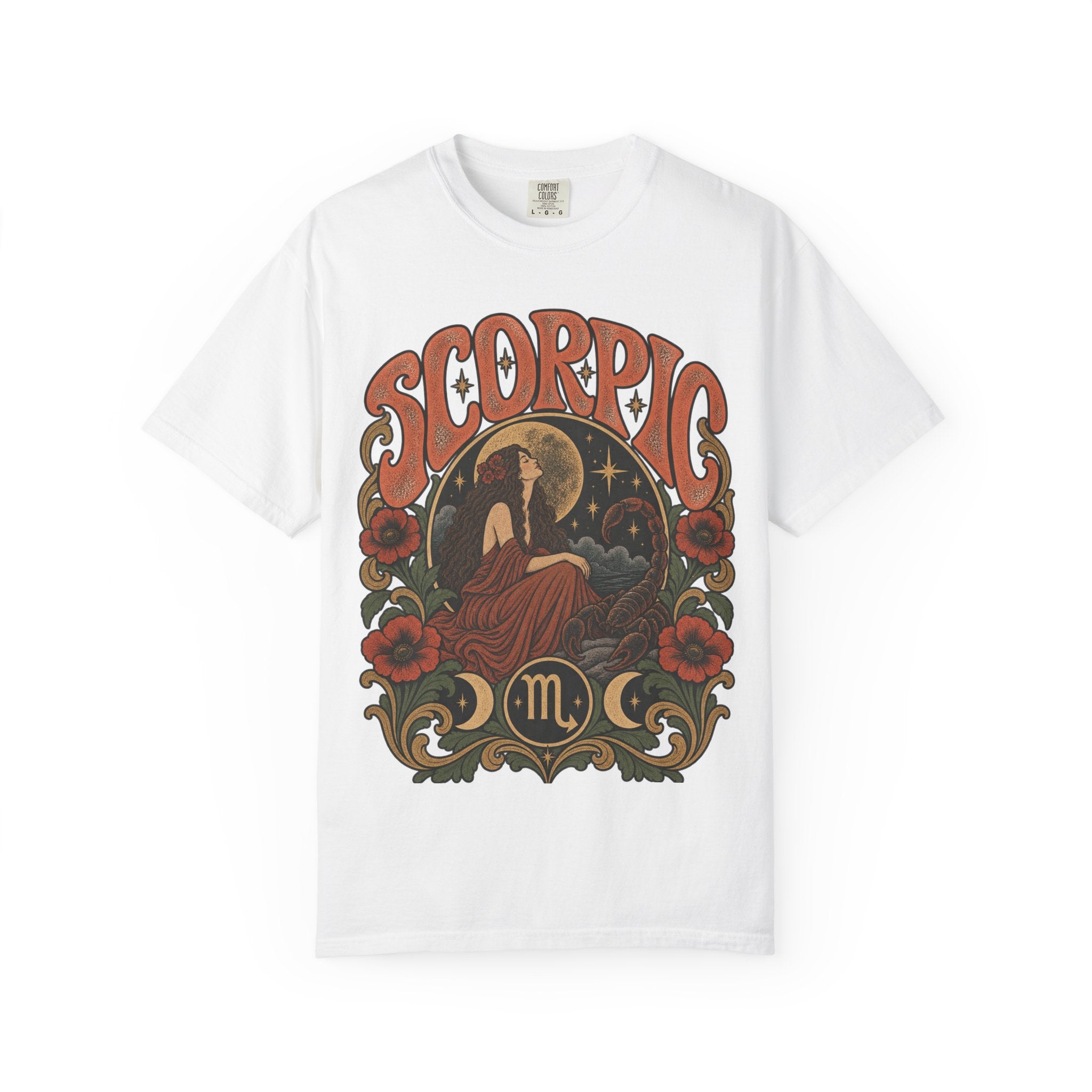 Scorpio Zodiac Tee — Vintage Astrology Graphic T-Shirt