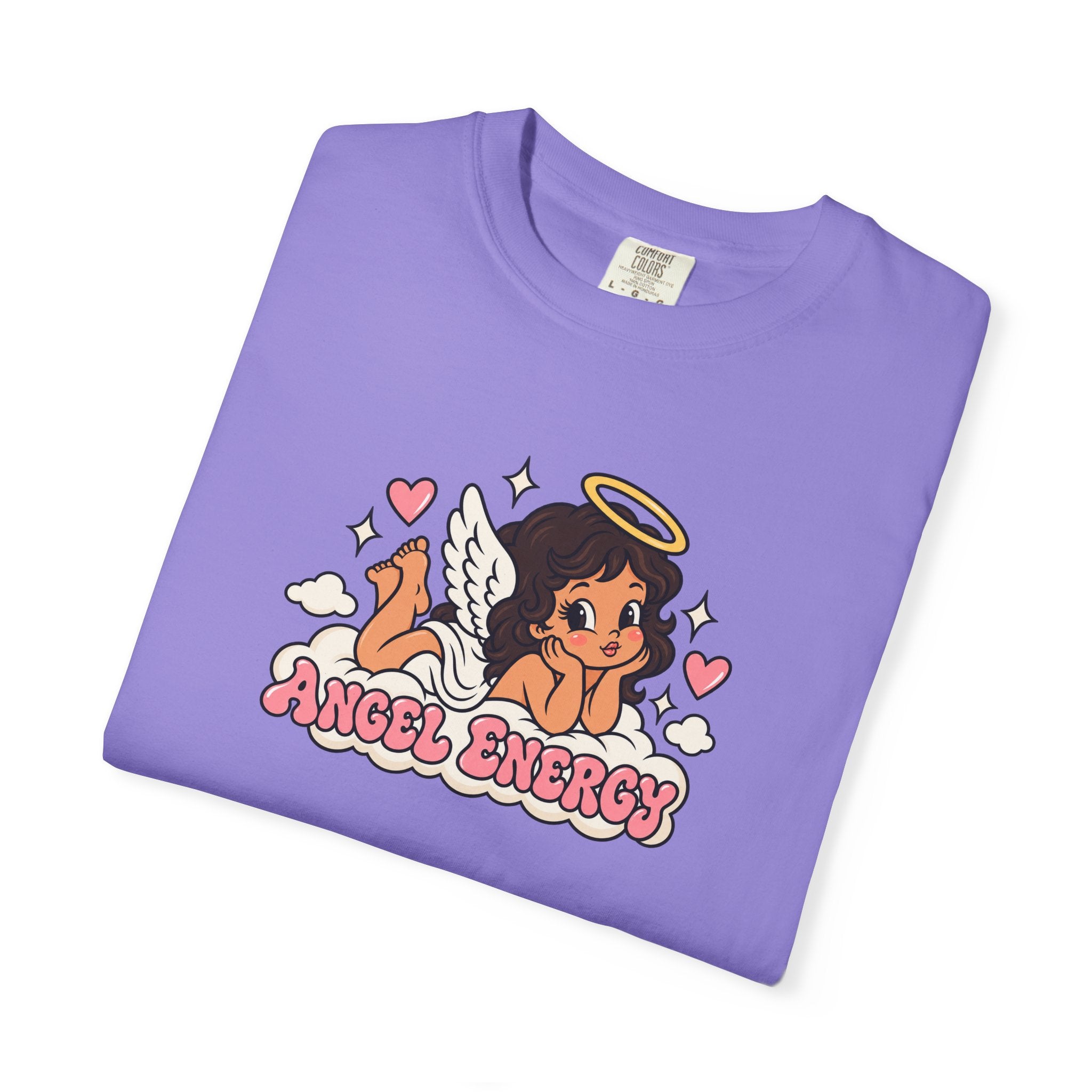 Angel Energy T-Shirt — Cute Retro Angel Graphic Tee