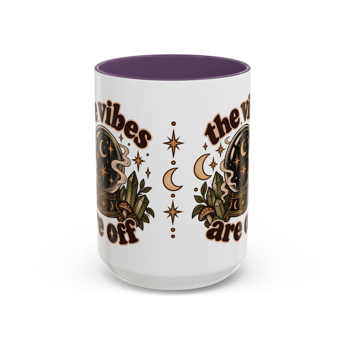 The Vibes Are Off Mug — Crystal Ball Mystical Ceramic Coffee Mug