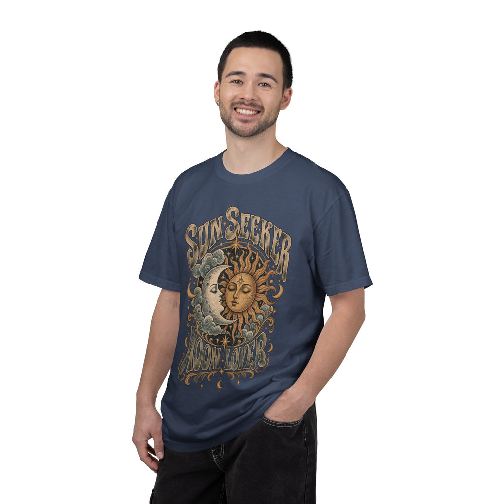Sunseeker Moonlovers T-Shirt — Vintage Sun & Moon Graphic Tee