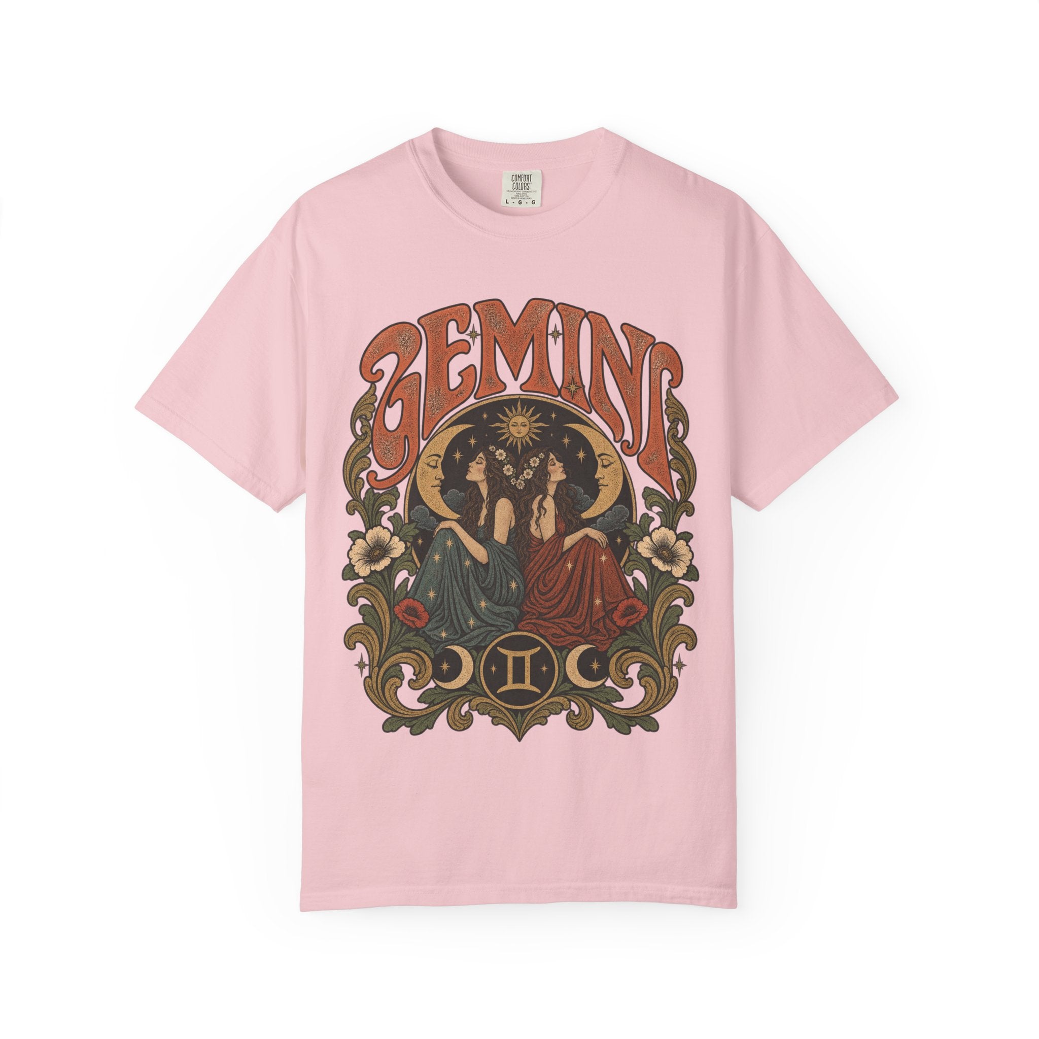 Gemini Zodiac T-Shirt — Vintage Astrological Graphic Tee