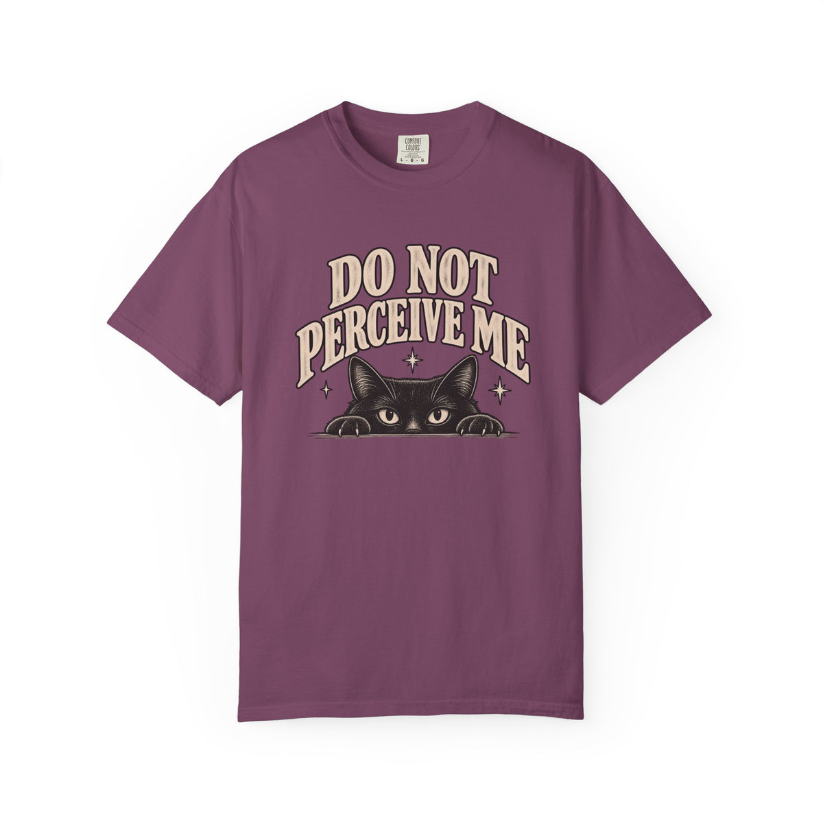 Do Not Perceive Me Tee — Funny Black Cat Introvert T-Shirt