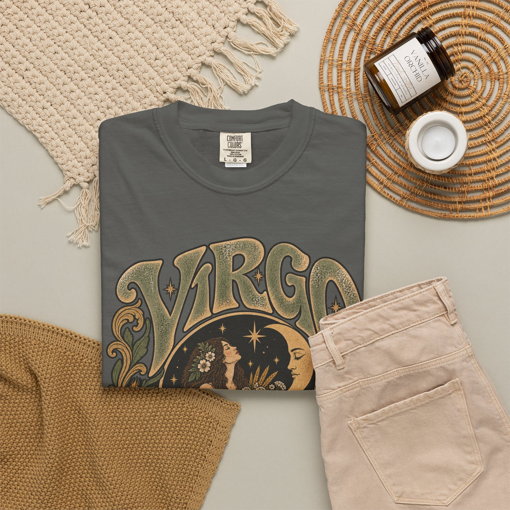 Virgo Zodiac T-Shirt — Vintage Astrology Graphic Tee