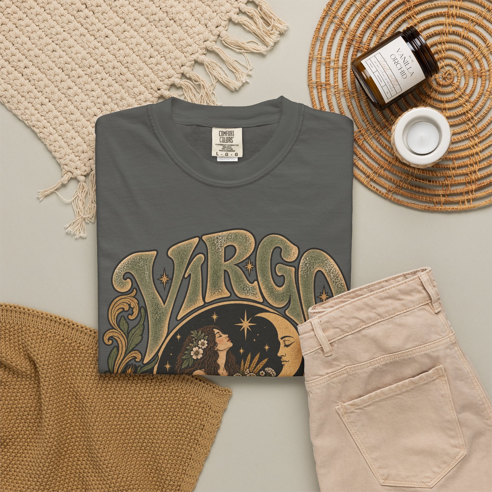 Virgo Zodiac T-Shirt — Vintage Astrology Graphic Tee