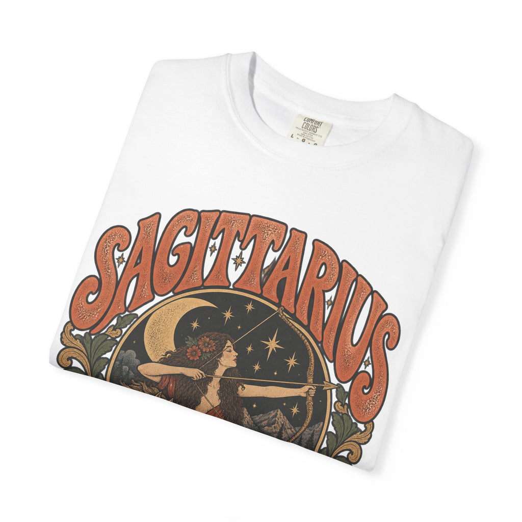 Sagittarius Zodiac T-Shirt — Retro Astrology Archer Design