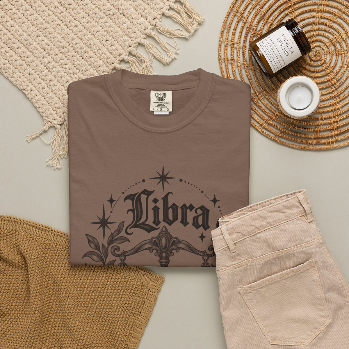 Libra Zodiac Scales T-Shirt — Astrological Sign Graphic Tee