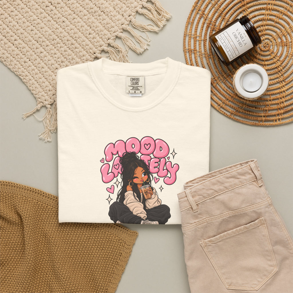Mood Lovely T-Shirt — Cute Cartoon Girl Graphic Tee