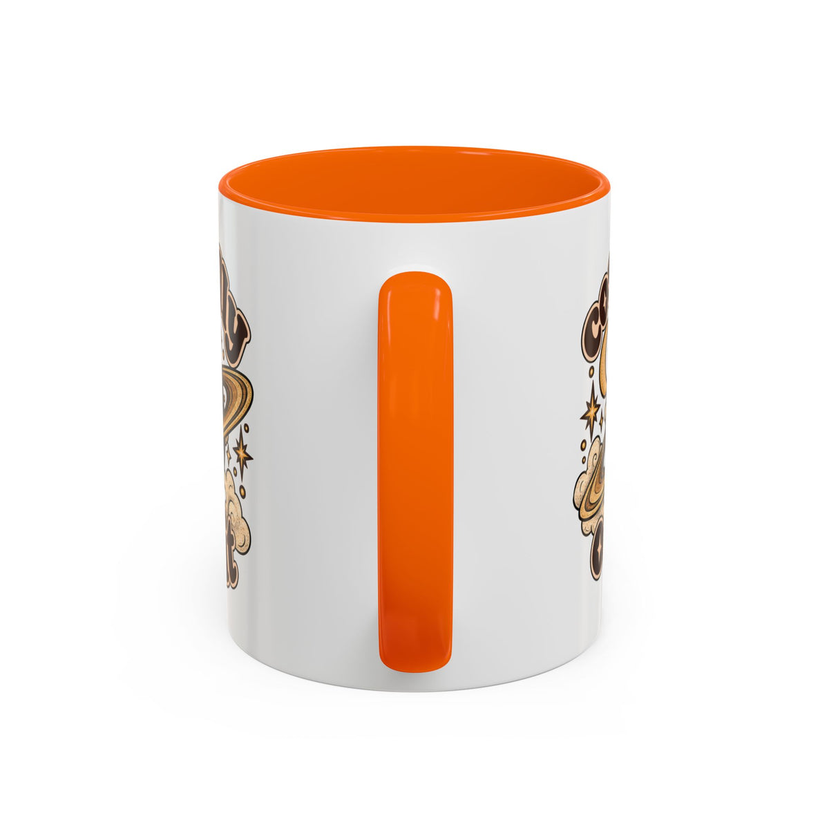 Cosmically Over It Mug — Retro Planet Celestial Ceramic Coffee Mug