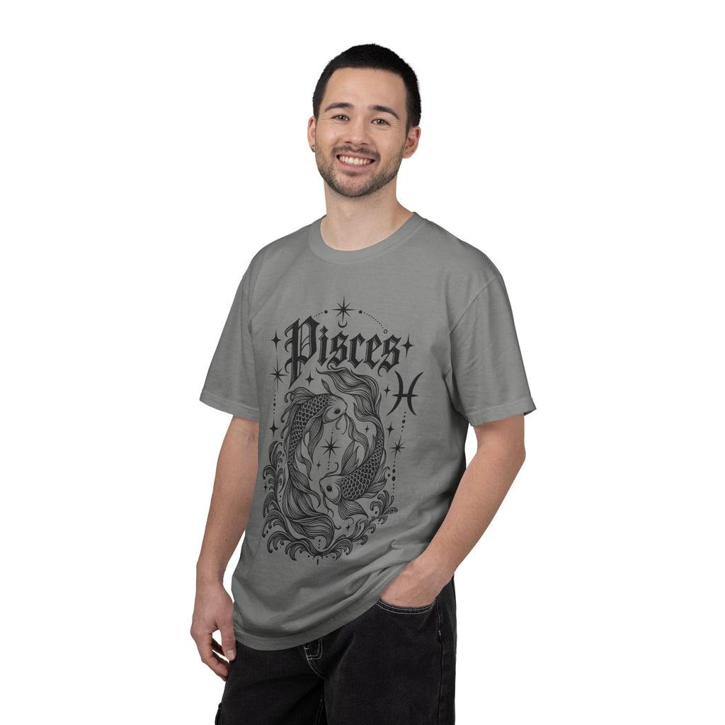 Pisces Zodiac T-Shirt — Vintage Fish Astrology Tee