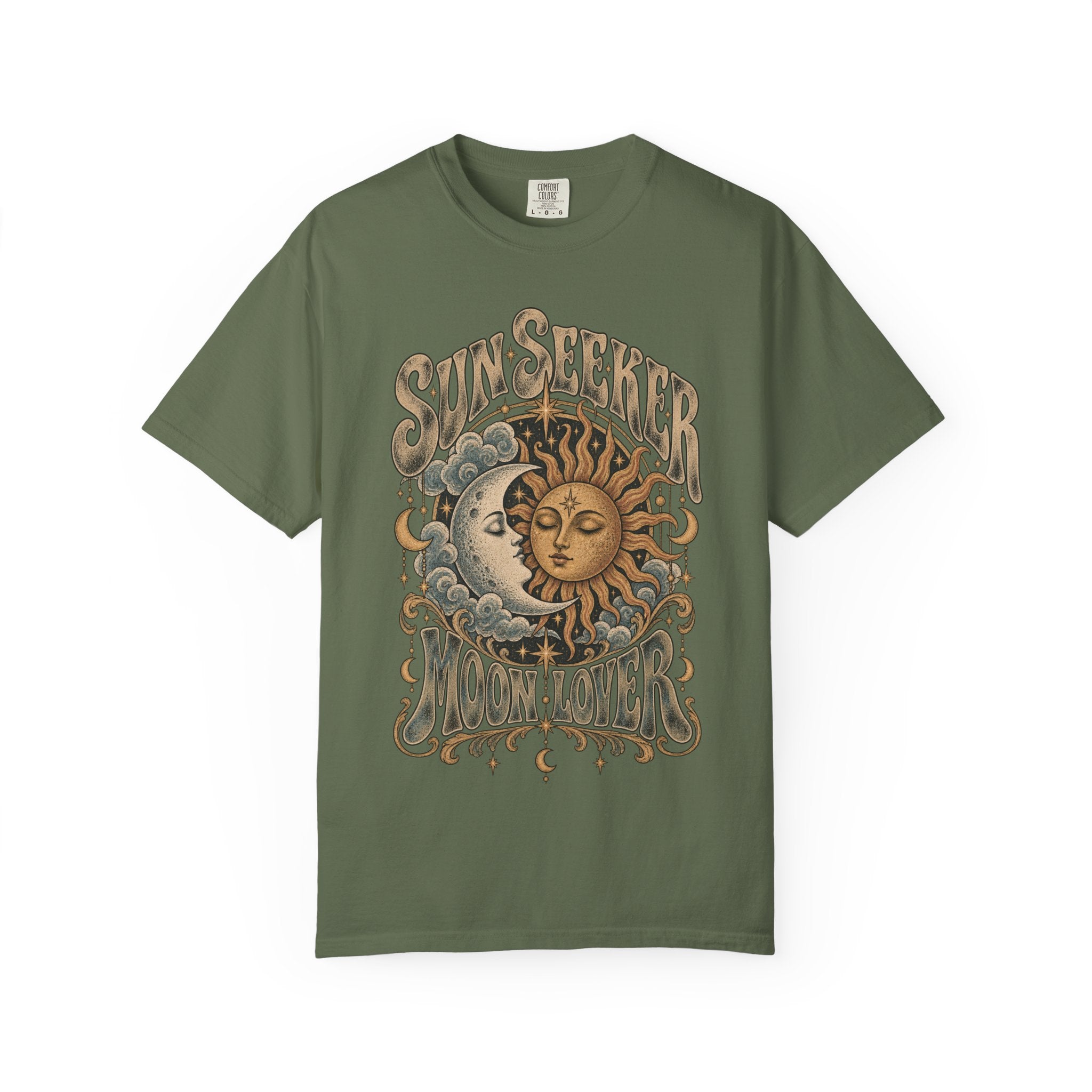 Sunseeker Moonlovers T-Shirt — Vintage Sun & Moon Graphic Tee