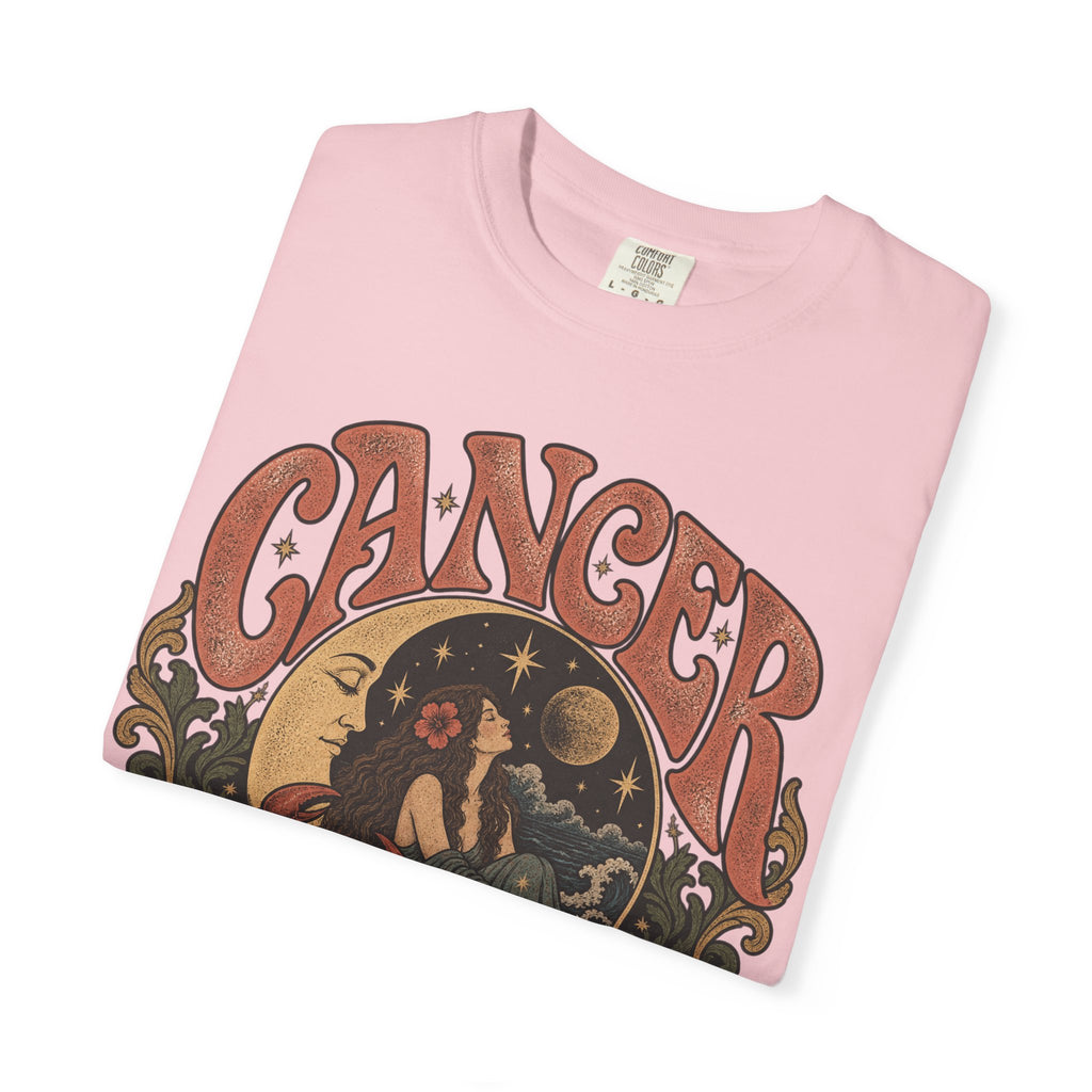 Cancer Zodiac T‑Shirt — Vintage Astrology Tee (Cancer Zodiac Sign)