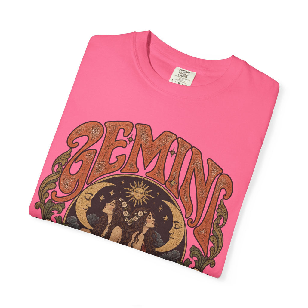 Gemini Zodiac T-Shirt — Vintage Astrological Graphic Tee