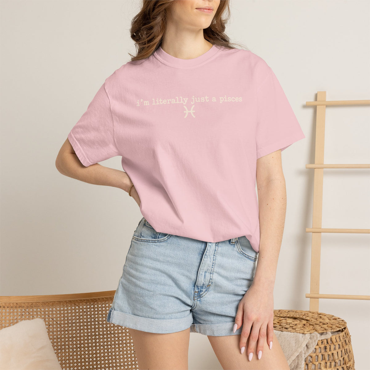 I'm Literally Just a Pisces Unisex Garment-Dyed T-Shirt